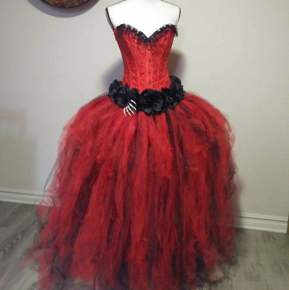 Custom made Day Of The Dead  Halloween costume Sz S-XL - Picture 1 of 4